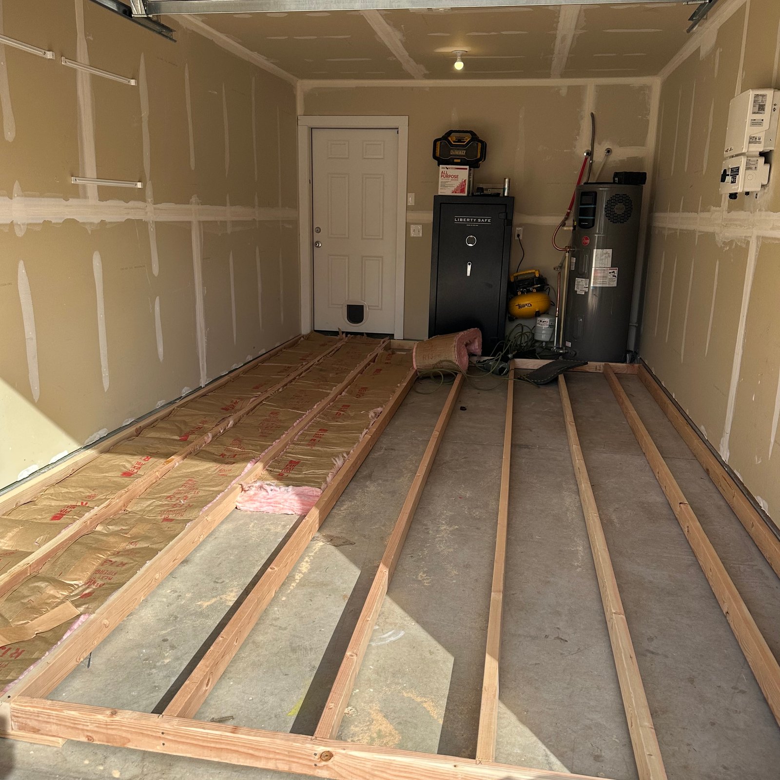 Handyman completing a home repair project with attention to detail.